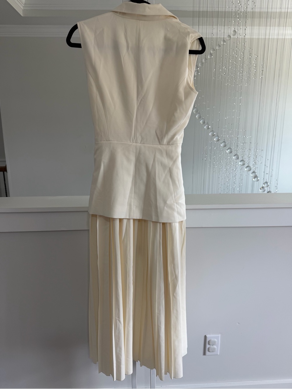 Commense Cream Tailored Pleated Blazer Dress - Picture 8 of 8
